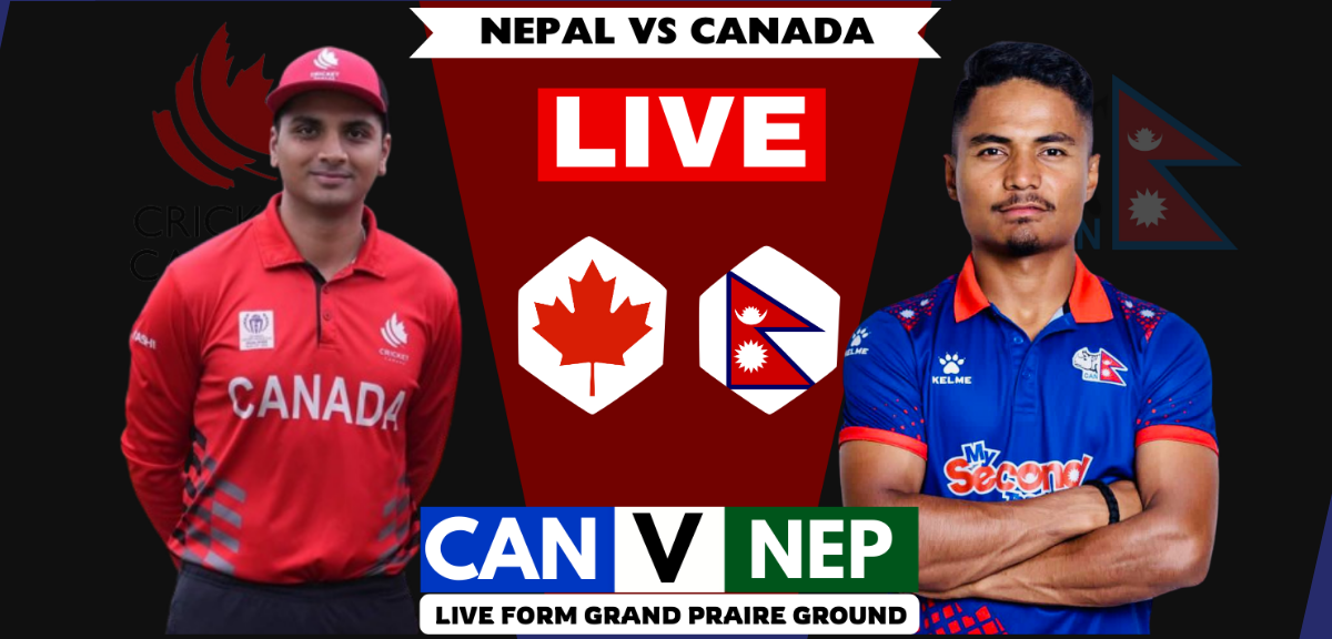 NEPAL VS CANADA 1ST ICC WORLD CUP WARM UP MATCH 2024